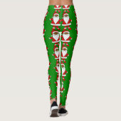 lelijke kerst zwarte afrikaanse kerstman leggings (Achterkant)