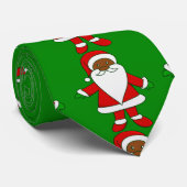 lelijke kerst zwarte afrikaanse kerstman stropdas (Opgerold)