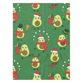Lelijke Kerstavocado Santa Winter Tafelkleed