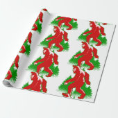 lelijke kerstbeker yeti cadeaupapier (Uitgerold)