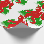 lelijke kerstbeker yeti cadeaupapier (Hoek)