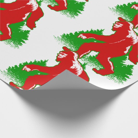 lelijke kerstbeker yeti cadeaupapier (Hoek)