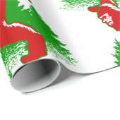 lelijke kerstbeker yeti cadeaupapier (Rol Hoek)