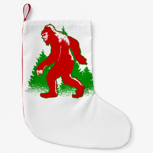 lelijke kerstbeker yeti kleine kerstsok (Voorkant)