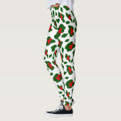 lelijke kerstblad leggings (Links)