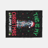 Lelijke kerstboom Kerstman Engels Pointer Dog Kers Fleece Deken (Voorkant (Horizontaal))