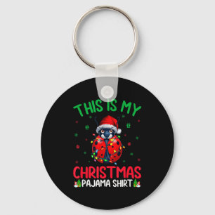 Lelijke Kerstboom Lichtjes Kerstman Lieveheersbees Sleutelhanger