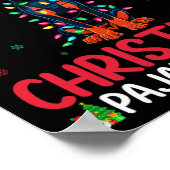 Lelijke kerstboom Santa Doberman Pinscher Dog Kers Poster (Hoek)