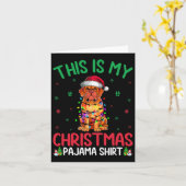 Lelijke kerstboom Santa Dogue de Bordeaux Dog Chri Kaart (Gele Bloem)