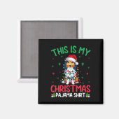 Lelijke kerstboom Santa Shetland herdershond Kerst Magneet (Voorkant / Achterkant)