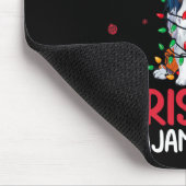 Lelijke kerstboom Santa Shetland herdershond Kerst Muismat (Hoek)