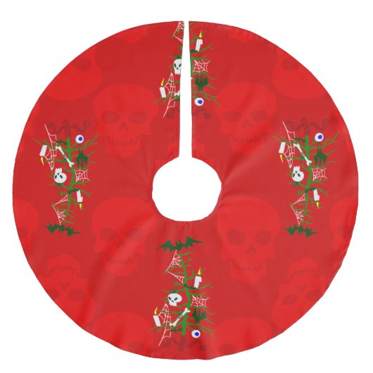 Lelijke kerstboom schedel spookachtig rok (Voorkant)