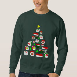 lelijke kerstboom sushi trui