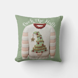 Lelijke kerstboom trui Sierkussen