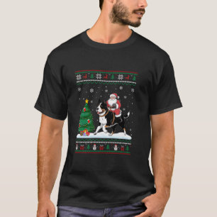 Lelijke kerstboom verlicht Greater Swiss Mountain T-shirt