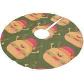 Lelijke Kerstburger Santa Cheeseburger Kerstboom Rok (Gekanteld)