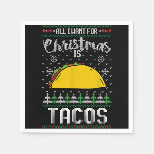 lelijke kerstcadeautjes voor Taco Lover alles wat  Servet (Voorkant)