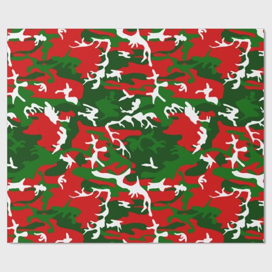 lelijke kerstcamouflage cadeaupapier (Vlak)