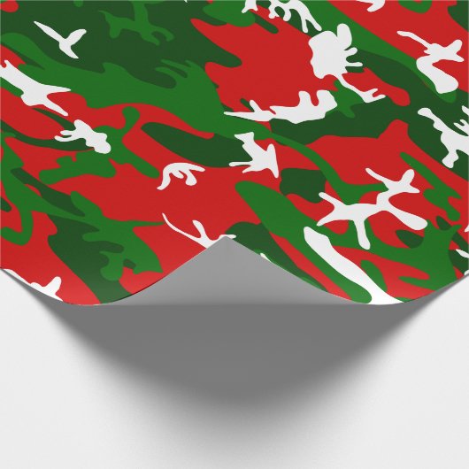 lelijke kerstcamouflage cadeaupapier (Hoek)