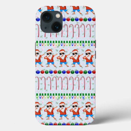 Lelijke kerstdabbing Santa Case-Mate iPhone Case (Achterkant)