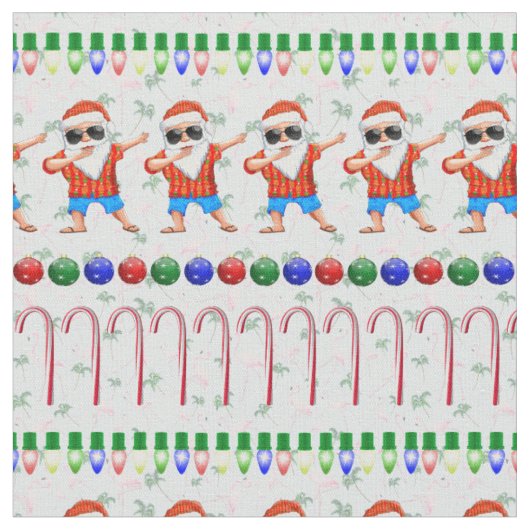 Lelijke kerstdabbing Santa Stof (Close Up)