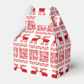 Lelijke kerstkeuken QR Code Happy Nieuwjaar! Bedankdoosjes (Achterkant)