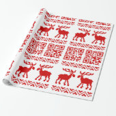 Lelijke kerstkeuken QR Code Happy Nieuwjaar! Cadeaupapier (Uitgerold)