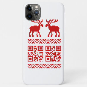 Lelijke kerstkeuken QR Code Happy Nieuwjaar! Case-Mate iPhone Case