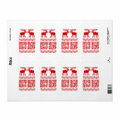 Lelijke kerstkeuken QR Code Happy Nieuwjaar! Etiket (Full Sheet)