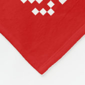 Lelijke kerstkeuken QR Code Happy Nieuwjaar! Fleece Deken (Hoek)