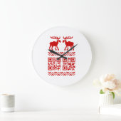Lelijke kerstkeuken QR Code Happy Nieuwjaar! Grote Klok (Huis)
