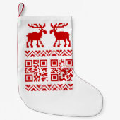 Lelijke kerstkeuken QR Code Happy Nieuwjaar! Kleine Kerstsok (Voorkant)