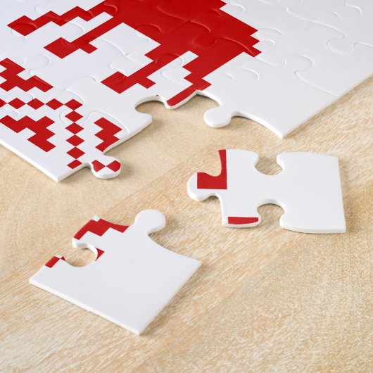 Lelijke kerstkeuken QR Code Happy Nieuwjaar! Legpuzzel (Zijkant)