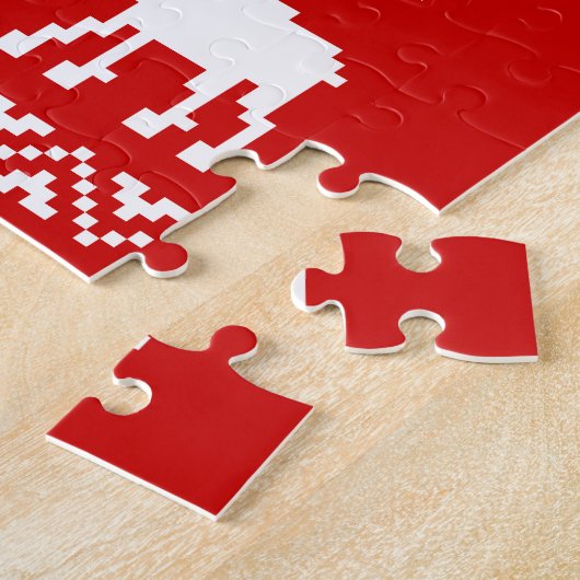 Lelijke kerstkeuken QR Code Happy Nieuwjaar! Legpuzzel (Zijkant)