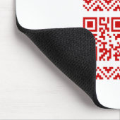 Lelijke kerstkeuken QR Code Happy Nieuwjaar! Muismat (Hoek)