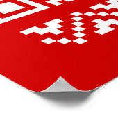 Lelijke kerstkeuken QR Code Happy Nieuwjaar! Poster (Hoek)