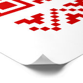 Lelijke kerstkeuken QR Code Happy Nieuwjaar! Poster (Hoek)