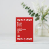 Lelijke kerstkeuken QR Code Happy Nieuwjaar! Visitekaartje (Staand voorkant)