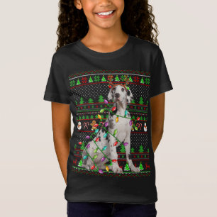 lelijke kerstkeuken stijl lampjes geweldige dane h t-shirt