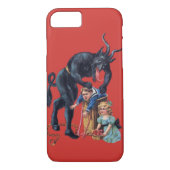 lelijke kerstkrampus antiek red Case-Mate iPhone case (Achterkant)