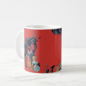 lelijke kerstkrampus antiek red koffiemok (Voorkant links)