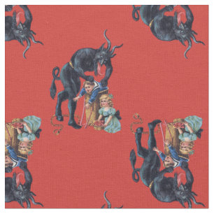 lelijke kerstkrampus antiek red stof