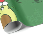 Lelijke Kerstman avocado winter Cadeaupapier (Rol Hoek)