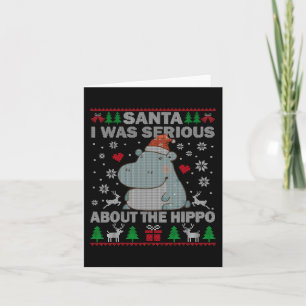 Lelijke kerstman Ik was serieus over de hip Kaart