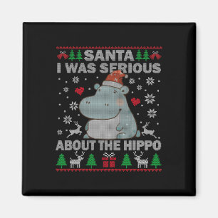 Lelijke kerstman Ik was serieus over de hip Magneet
