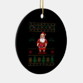 Lelijke Kerstman Keramisch Ornament (Rechts)