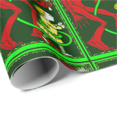 lelijke kerstman krampus kind Victoriaans Cadeaupapier (Rol Hoek)