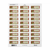 Lelijke kerstman trui retour adres label (Full Sheet)