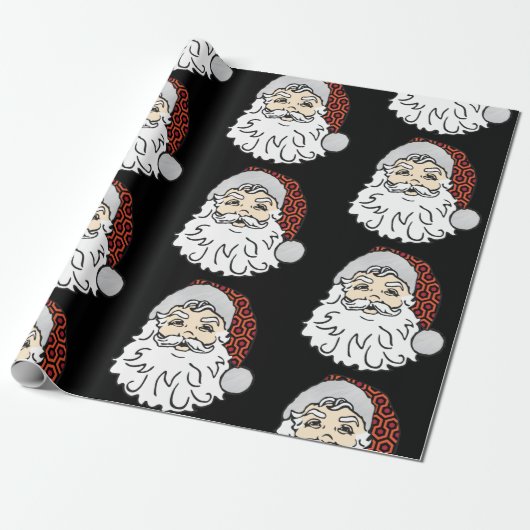 lelijke kerstmankerkledij cadeaupapier (Uitgerold)