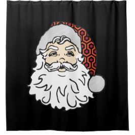 lelijke kerstmankerkledij douchegordijn